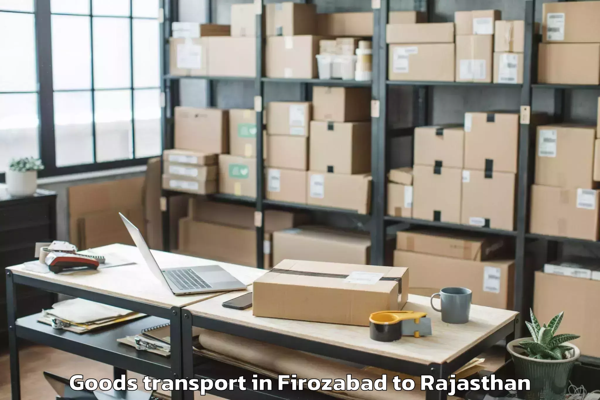 Firozabad to Bagru Goods Transport Booking